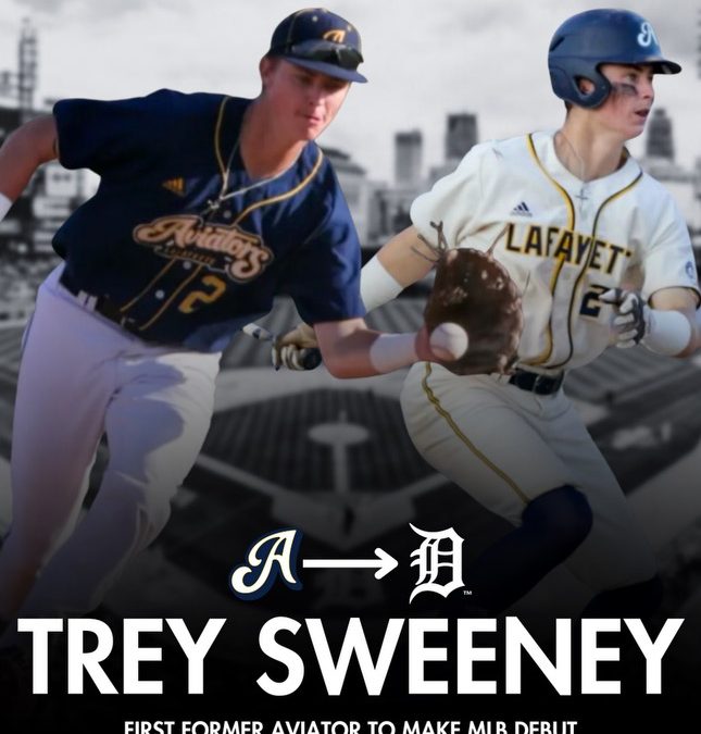 SWEENEY FIRST AVIATOR TO SOAR TO THE BIG LEAGUES